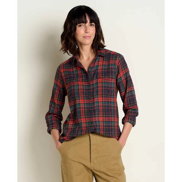 Toad & Co. XL Green Red Re-Form Flannel Shirt Button Up Long Sleeve OS19-19 - Picture 1 of 9